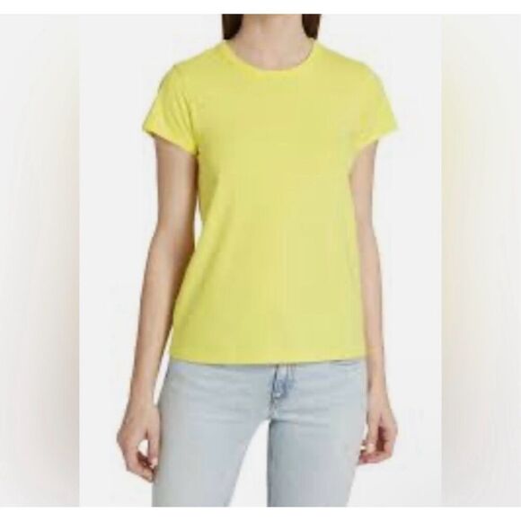RAG & BONE Garment Dye T Shirt yellow size medium  excellent condition - Picture 1 of 4